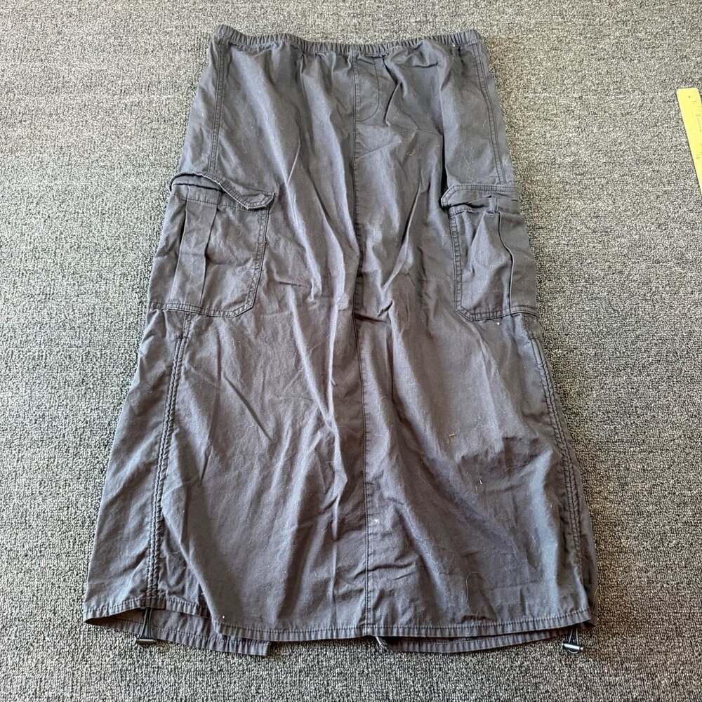 Cargo Maxi Skirt Black